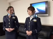 Asistente de vuelo de Tokio japonés